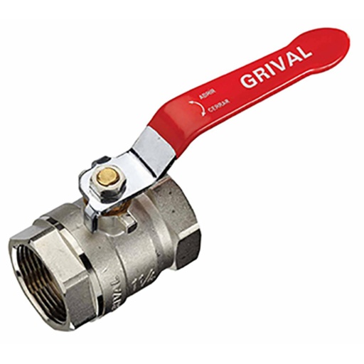 [11546] LINEA GRIVAL LLAVE BOLA CROMADA (SATIN) PALANCA DE 1 1/2P REF(797040001)