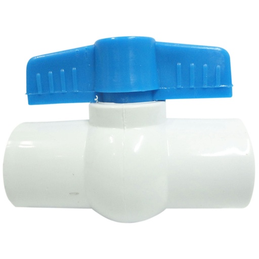 [6158] LLAVE BOLA PVC LISA 1 1/4 (HT20128