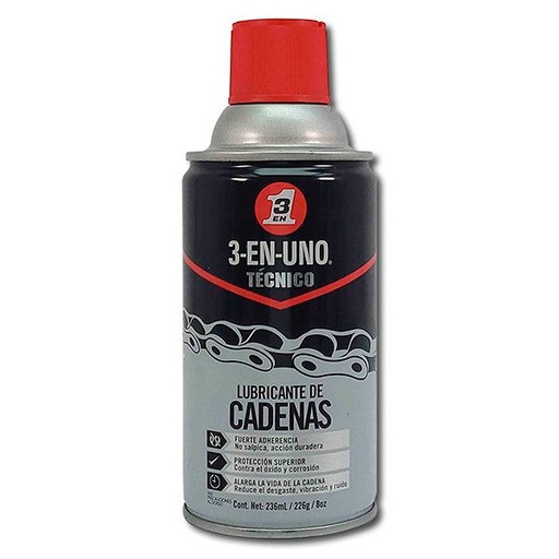 [11213] LUBRICANTE DE CADENA 3 EN 1 TECNICO 236ML (8ONZ)