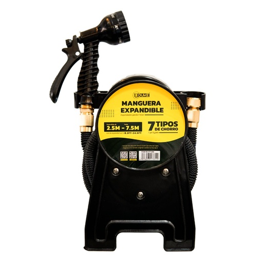 [13631] MANGUERA EXPANDIBLE CON PISTOLA 7.5 MTS UDUKE EN CARRETO (HT1284)