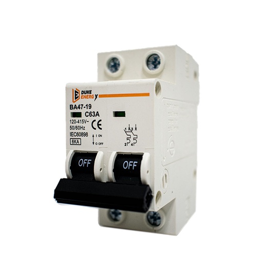 [11126] MINI BREAKER DUKE ENERGY 2 POLOS 63A (HT60158) (U/E X 6)