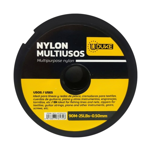 [6988] NYLON UDUKE 25 LBS 0.50  (PAQ X 5) (PRECIO X UND) (HT30433)