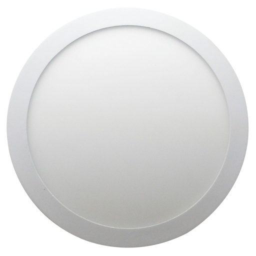[10414B] PANEL LED 24W REDONDO INCRUSTAR LUZ  DIA TITANIUM (6500K)