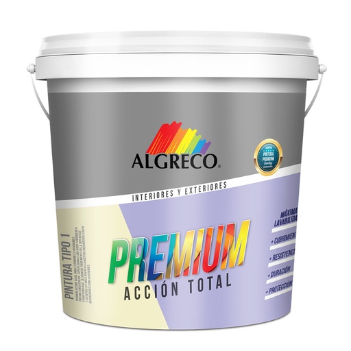 [14555] PINTURA VINILO PREMIUM TIPO 1 BLANCO BALDE (99400125 (ALGRECO)