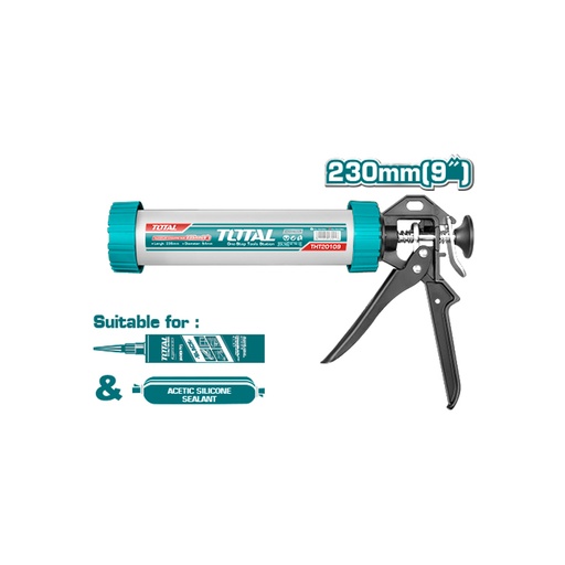 [15541] PISTOLA CALAFATEO 9 INDUSTRIAL TUBO ALUMINIO TOTAL (THT20109)