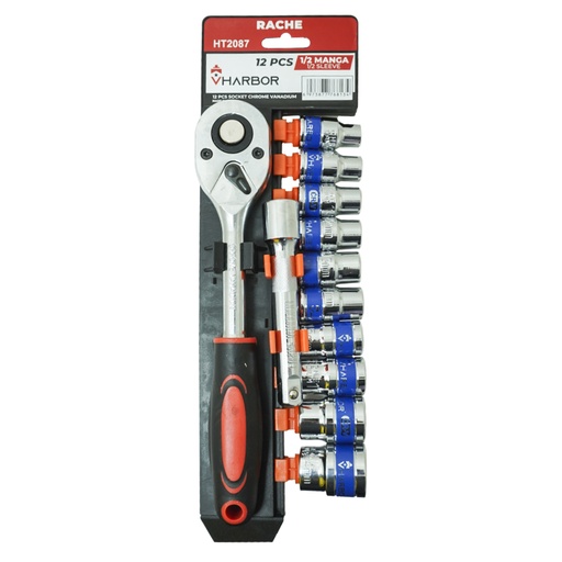 [19649] RACHE CON COPAS 1/2" 12PCS VHARBOR(HT2087)