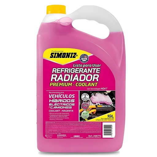 [20637] REFRIGERANTE RADIADOR HYBRIDO-ELECTRICO 1GL SIMONIZ (208775)