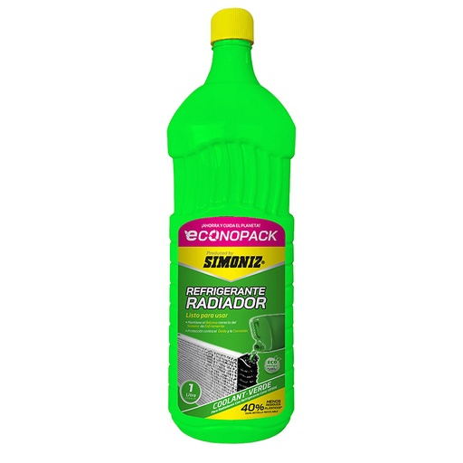 [16633A] REFRIGERANTE RADIADOR VERDE QUALITOR ECONOPACK 1LT (208613)