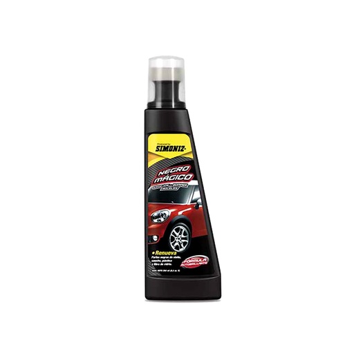 [15053] RENOVADOR PARTES NEGRAS DE VINILO-CAUCHO-PLASTICO-FIBRA VIDRIO SIMONIZ 250ML (NEGRO MAGICO) (103301
