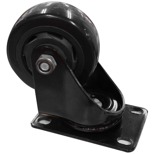 [7811] RODACHINES 3 PLANO NEGRO PESA GIRATORIO 75MM 100KG (INDIVIDUAL) (HT40084)