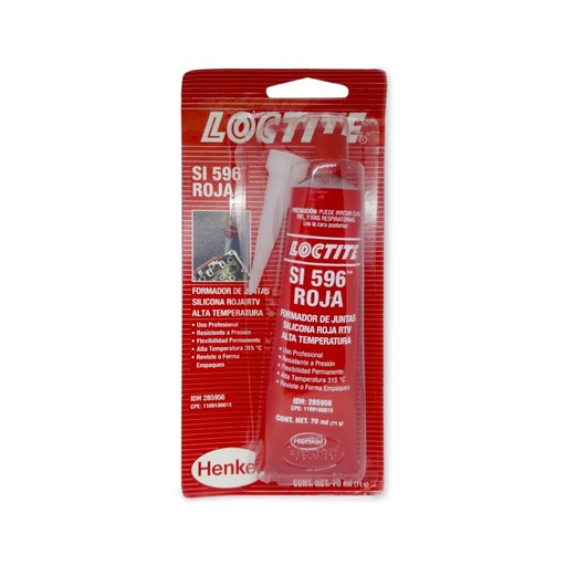 [16123] SILICONA LOCTITE ROJA ALTA TEMPERATURA X 70ML