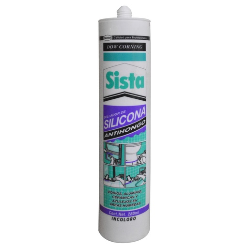 [5268] SILICONA TUBO SISTA DOW CORNING TRANSPARENTE ANTIHONGOS 280 ML (2951121)