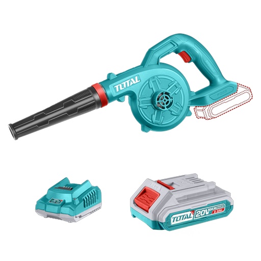 [21045] SOPLADORA INALAMBRICA 20V  INCLUYE 1 BATERIA 2.0AH Y 1 CARGADOR 20V SUPER TOTAL (UTABLI200281)