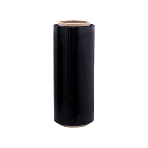 [16131] STRESH POLIFILM (PLASTICO DE EMBALAJE) ANCHO 25 CM - CAL 8 X 300 MTRS NEGRO