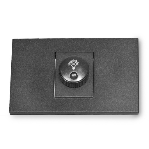 [13930X] SWICHE DIMERIZABLE LUXOR NEGRA SIN TAPA (V17-029)