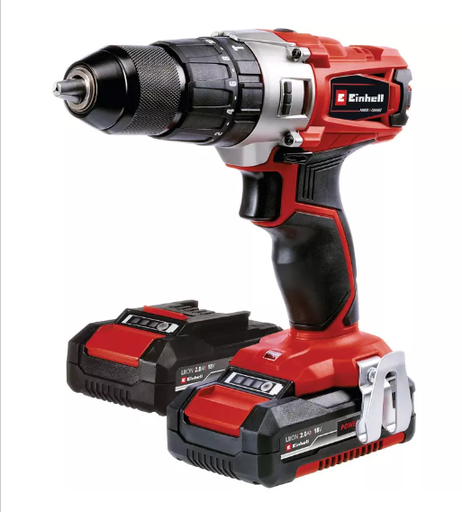 [21135] TALADRO INALÁMBRICO DE PERCUSIÓN 18V  1/2" (INCLUY. 2 BATERÍA- CARGADOR Y ESTUCHE)(4513848)