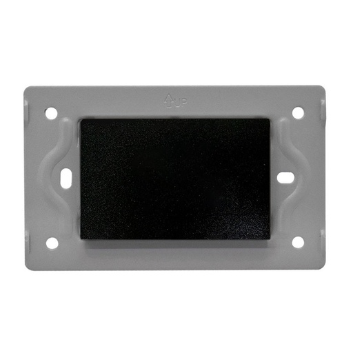 [14305] TAPA CIEGA LUXOR NEGRA CUADRADA DUKE ENERGY (V17-021)