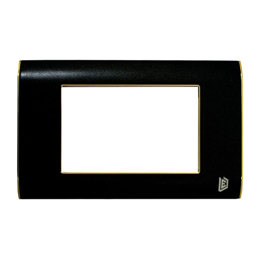 [14398] TAPA LUXOR NEGRA MATE BORDE DORADO DUKE ENERGY (V18-02ND)