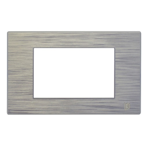 [13163] TAPA LUXOR PLATA CUADRADA DUKE ENERGY (V2-02P)