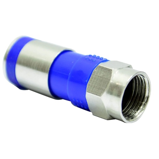 [3507K] TERMINAL COAXIAL AZUL INTEMPERIE RG6 FINA PQT X 4 UDUKE