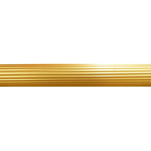 [8952] TUBO CORTINERO RANURADO 1/2 DORADO X 6MTS