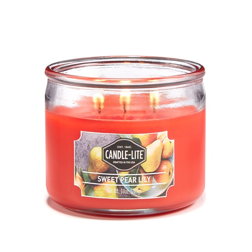 [15218] VELA 10 OZ TRES MECHAS SWEET PEAR LILY CANDLE LITE (1879024)