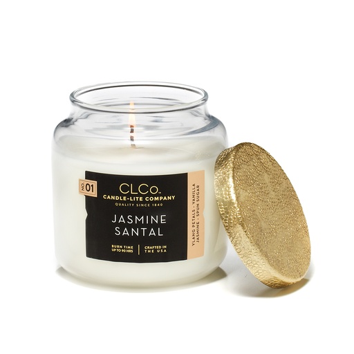 [15238] VELA 14 OZ TAPA DORADA JASMINE SANTAL CANDLE LITE (4473052)