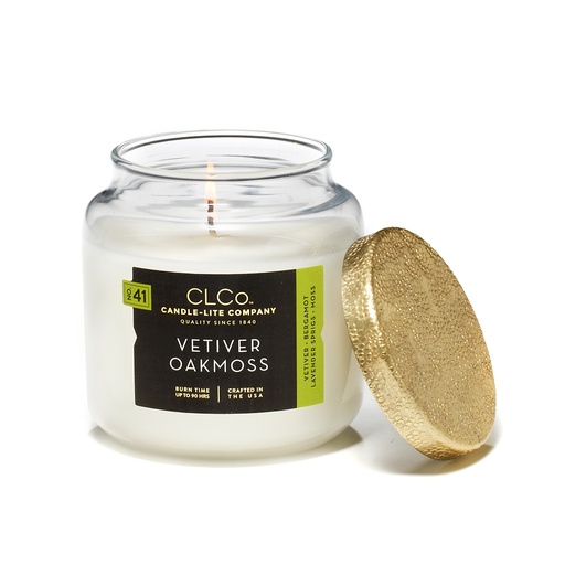 [15243] VELA 14 OZ TAPA DORADA VETIVER OAKMOSS CANDLE LITE (4473168)