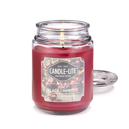 [15229] VELA 18 OZ JUICY BLACK CHERRIES CANDLE LITE (3297565)