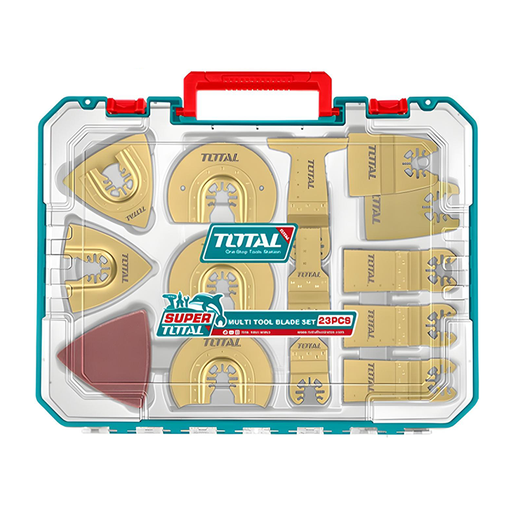[21205] ACCESORIOS X 23 PIEZAS PARA MULTIHERRAMIENTA INDUSTRIAL SUPER TOTAL (TAKTMT2301)