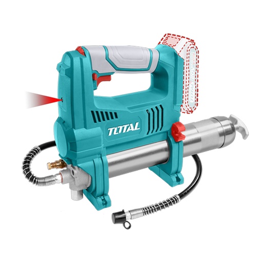 [16776] ENGRASADORA INALMBRICA 30" 20V 10000 PSI CAPACIDAD 453G INDUSTRIAL NO INCLUYE BATERIA Y CARGADOR TOTAL (TGGLI2010)