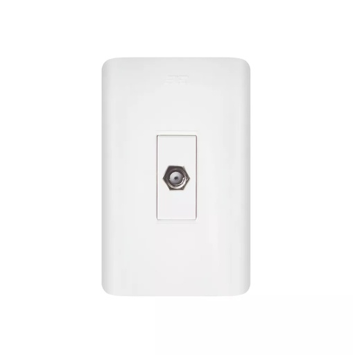 [21295] LINEA AVE  BLANCA INCRUSTRAR TOMA TV (15006TVA)