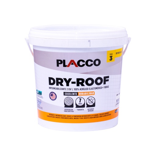 [21911] PLACCO PRO DRY ROOF BLANCO GALON (IMPERMEABILIZANTE ELASTOMERICO (96500114  (ALGRECO) 