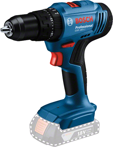 [22360] TALADRO INALAMBRICO ATORNILLADOR/PERCUTOR BOSCH 18V GSB 183-LI (BATERIA Y MALETA INCLUIDA)(06019K91G1)