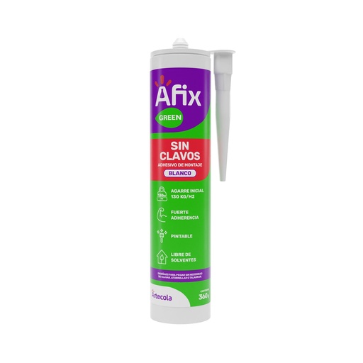 [23681] AFIX GREEN SIN CLAVOS BLANCO 360 GRAMOS (406878)
