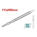 CINCEL PUNTA HEXAGONAL 17 X 280 MM SUPER TOTAL (TAC153171)
