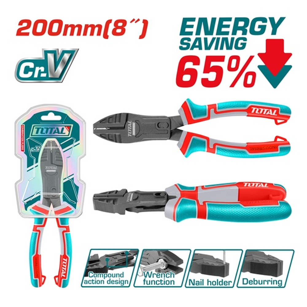 CORTAFRIO MULTIFUNCIONAL 8" CROMO VANADIUM INDUSTRIAL TOTAL (THTC510806)