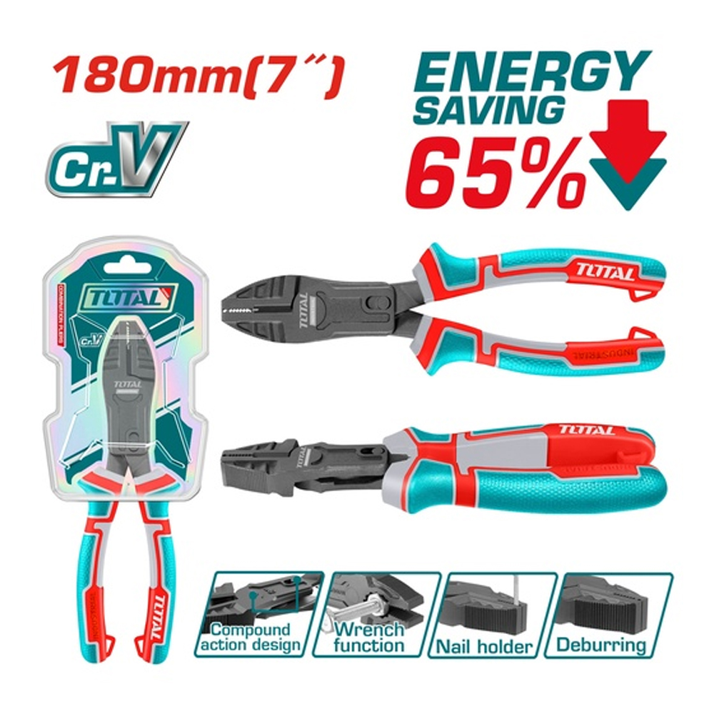 CORTAFRIO MULTIFUNCIONAL 7" CROMO VANADIUM INDUSTRIAL TOTAL (THTC510706)