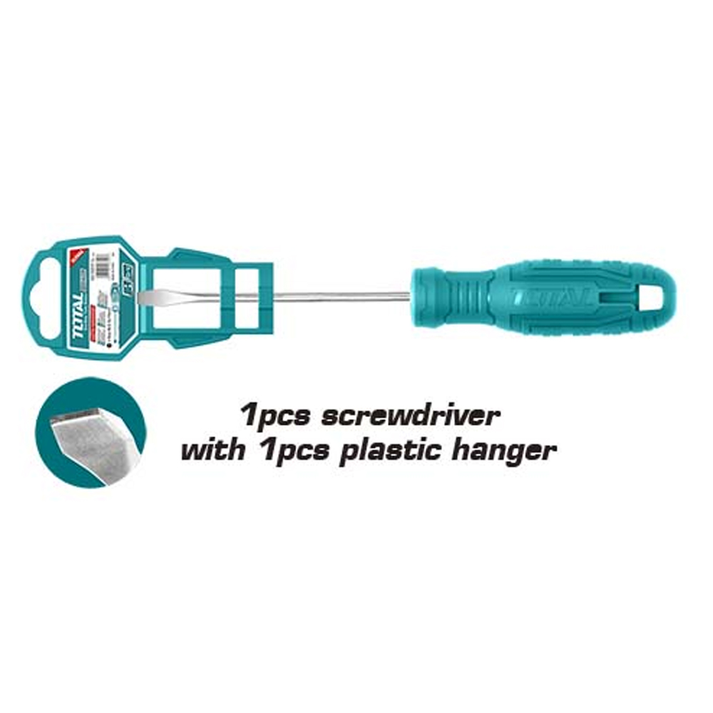 DESTORNILLADOR 3/16 X 4 (-) PUNTA INMANTADA TOTAL (THTDC2146P)