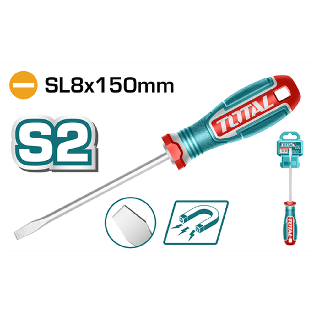 DESTORNILLADOR 5/16X6"  (-) PUNTA IMANTADA INDUSTRIAL SUPER TOTAL  (TSDSL8150)