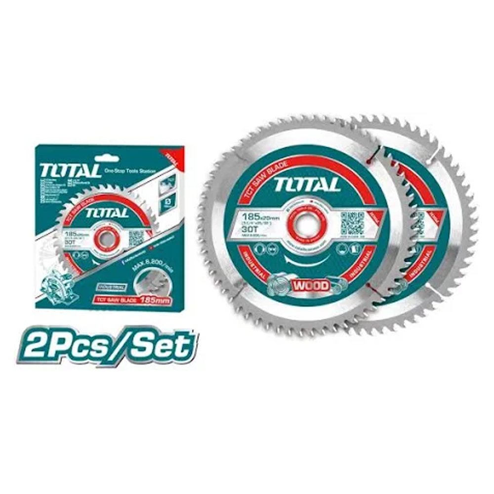 DISCO CORTE MADERA 7 1/4" JUEGO X 2 UNIDADES SUPER SELECT TOTAL (TAC231410)