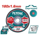 DISCO CORTE METAL/ACERO INOXIDABLE 7" SUPER TOTAL (TAC2161802)