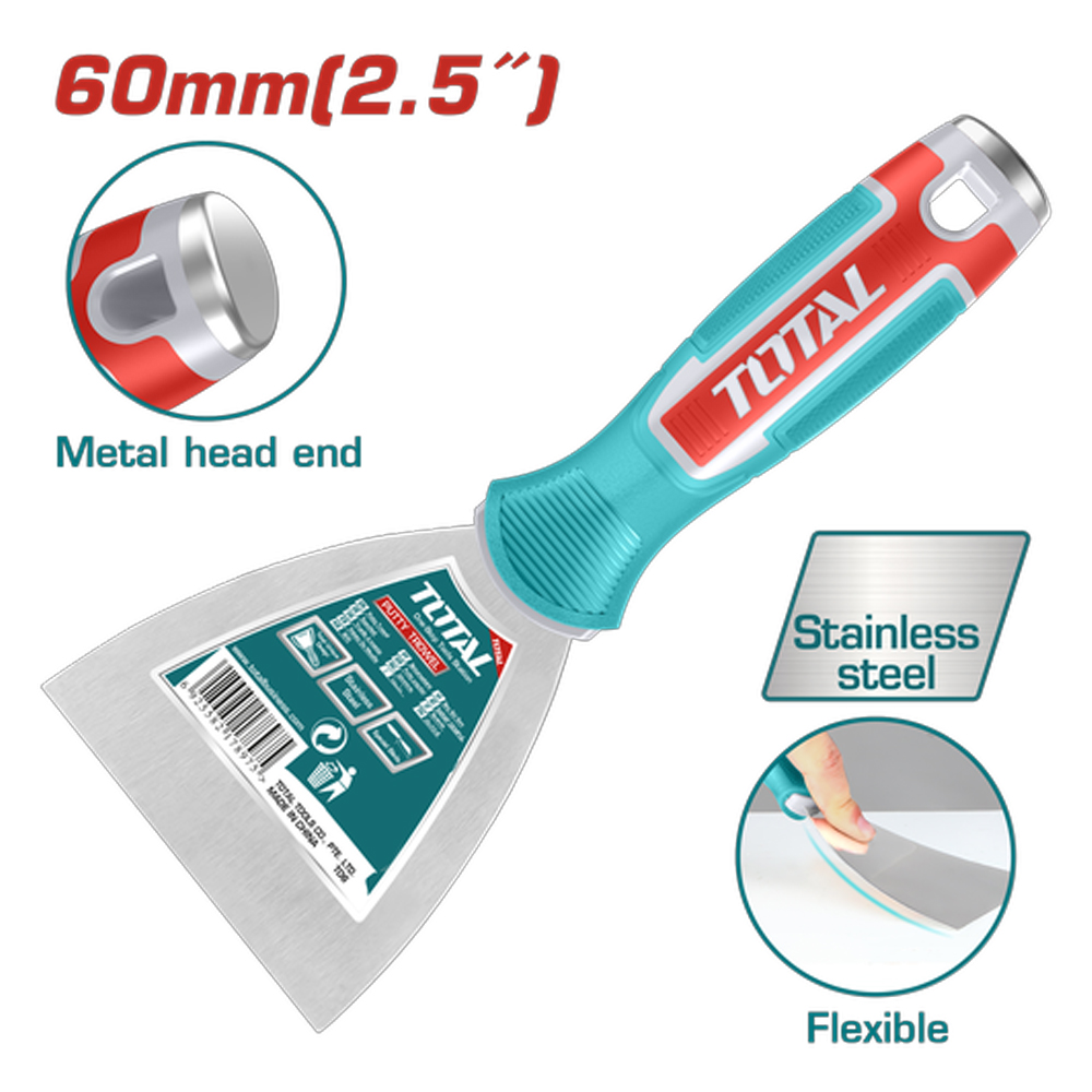 ESPATULA 2.5" MANGO PLASTICO INDUSTRIAL SUPER TOTAL (THT83606)