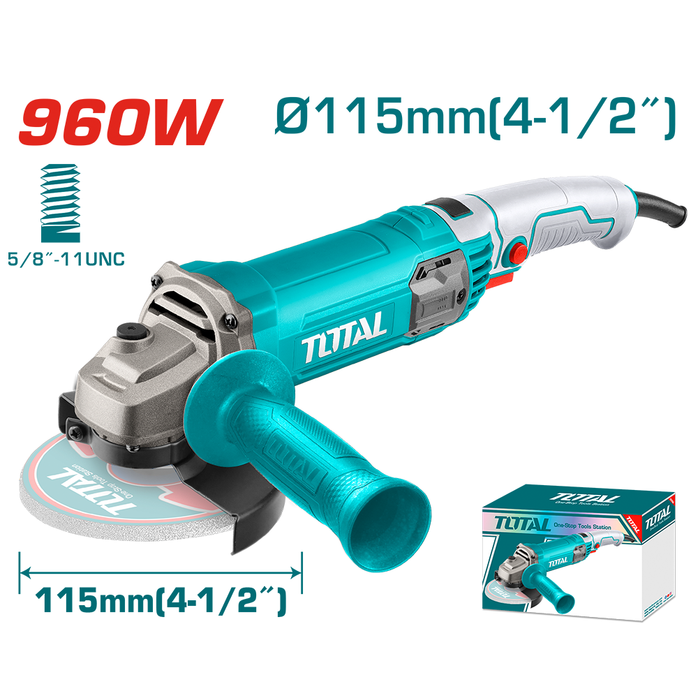 PULIDORA 4 1/2 960W INCLUYE  MANGO AUXILIAR INDUSTRIAL TOTAL (UTG10911576)