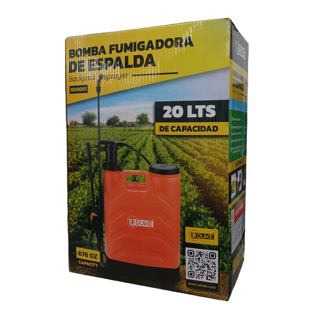 BOMBA FUMIGADORA DE ESPALDA UDUKE CAP 20 LTS(HT20103-XF-20J)