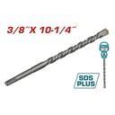 BROCA SDS PLUS 3/8 X 10-1/4" INDUSTRIAL SUPER TOTAL (TAC3103084)
