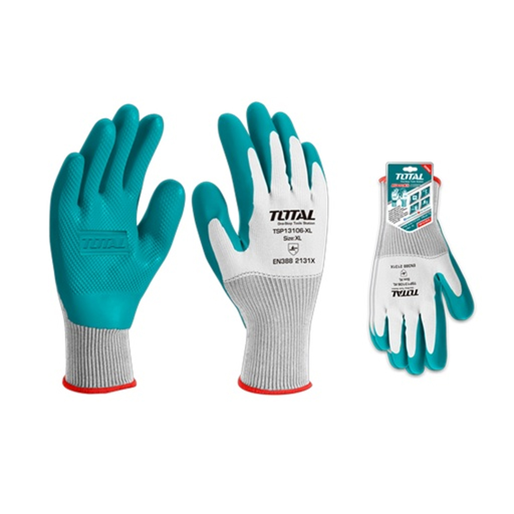GUANTE DE LATEX XL INDUSTRIAL SUPER TOTAL (TSP13106-XL)