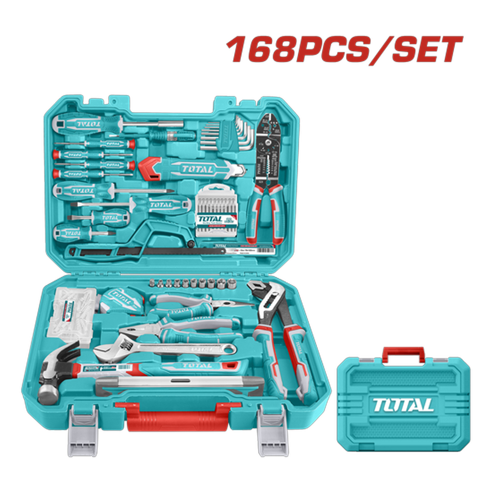 JUEGO DE HERRAMIENTAS 168 PZS SUPER TOTAL (THKTHP21686)