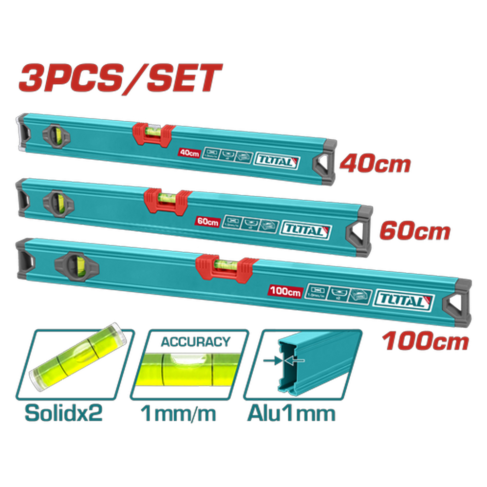 JUEGO DE NIVEL X 3 PCS 40,60,100CM SUPER TOTAL (THT10403)