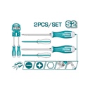 JUEGO DESTORNILLADORES X 2PZS INDUSTRIAL PUNTA INMANTADA TOTAL (THGSS2206)